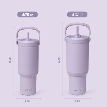 Oasis Go+ 26oz Insulated Stainless Steel Tumbler with Straw, Rasberry