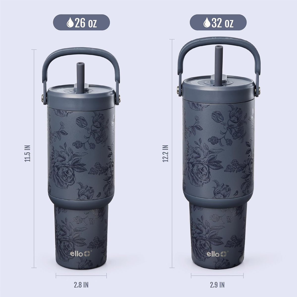 Oasis Go+ 26oz Insulated Stainless Steel Tumbler with Straw, Rasberry
