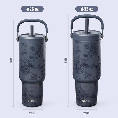 Oasis Go+ 26oz Insulated Stainless Steel Tumbler with Straw, Rasberry