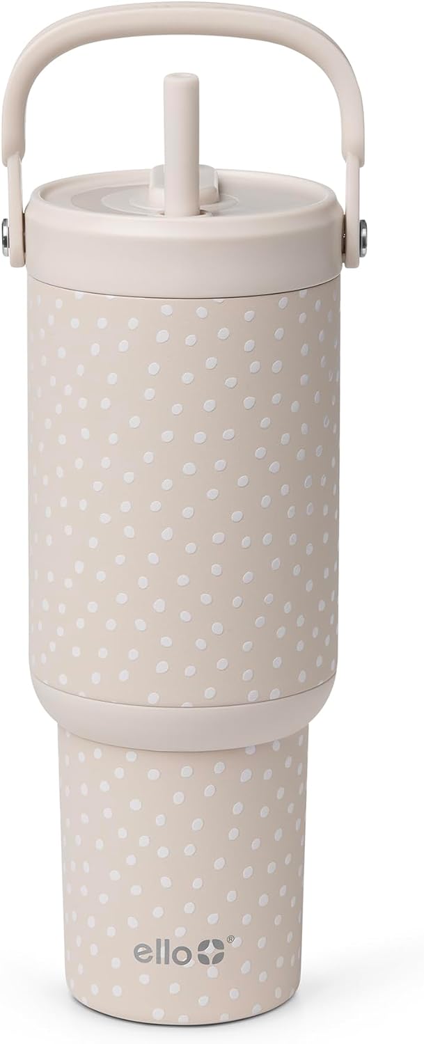 Oasis Go+ 26oz Insulated Stainless Steel Tumbler with Straw, Rasberry