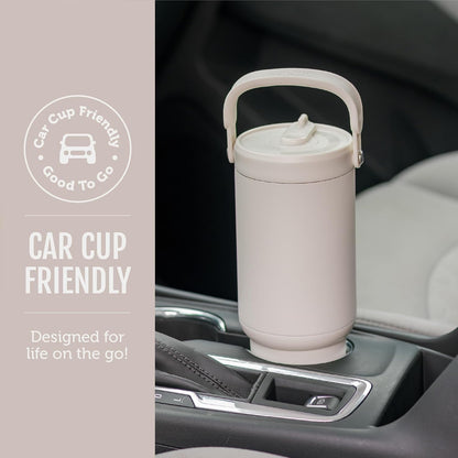 Oasis Go+ 26oz Insulated Stainless Steel Tumbler with Straw, Rasberry
