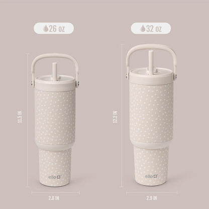 Oasis Go+ 26oz Insulated Stainless Steel Tumbler with Straw, Rasberry