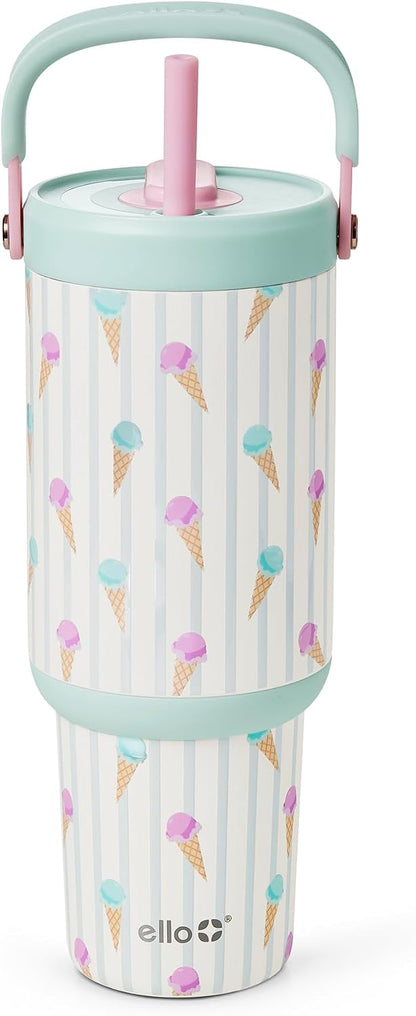 Oasis Go+ 26oz Insulated Stainless Steel Tumbler with Straw, Rasberry