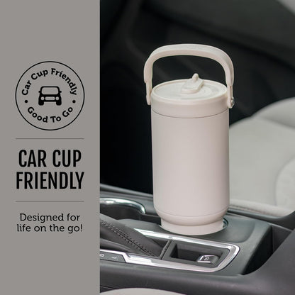 Oasis Go+ 26oz Insulated Stainless Steel Tumbler with Straw, Rasberry