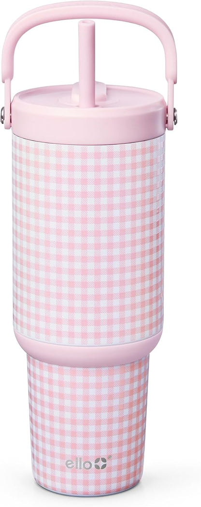 Oasis Go+ 26oz Insulated Stainless Steel Tumbler with Straw, Rasberry