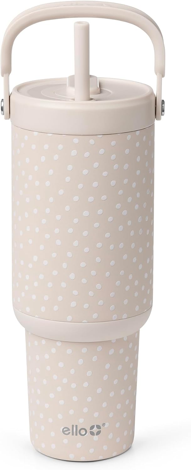 Oasis Go+ 26oz Insulated Stainless Steel Tumbler with Straw, Rasberry