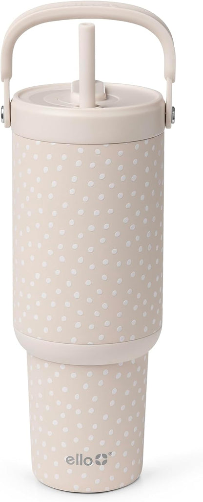 Oasis Go+ 26oz Insulated Stainless Steel Tumbler with Straw, Rasberry