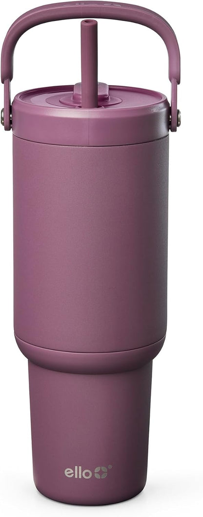 Oasis Go+ 26oz Insulated Stainless Steel Tumbler with Straw, Rasberry