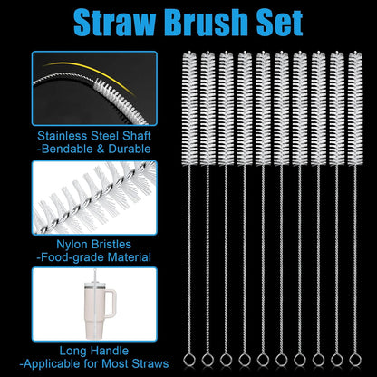 12 Pcs Multifunctional Cleaning Brush, 3-in-1 Lid Cleaning Brush Set