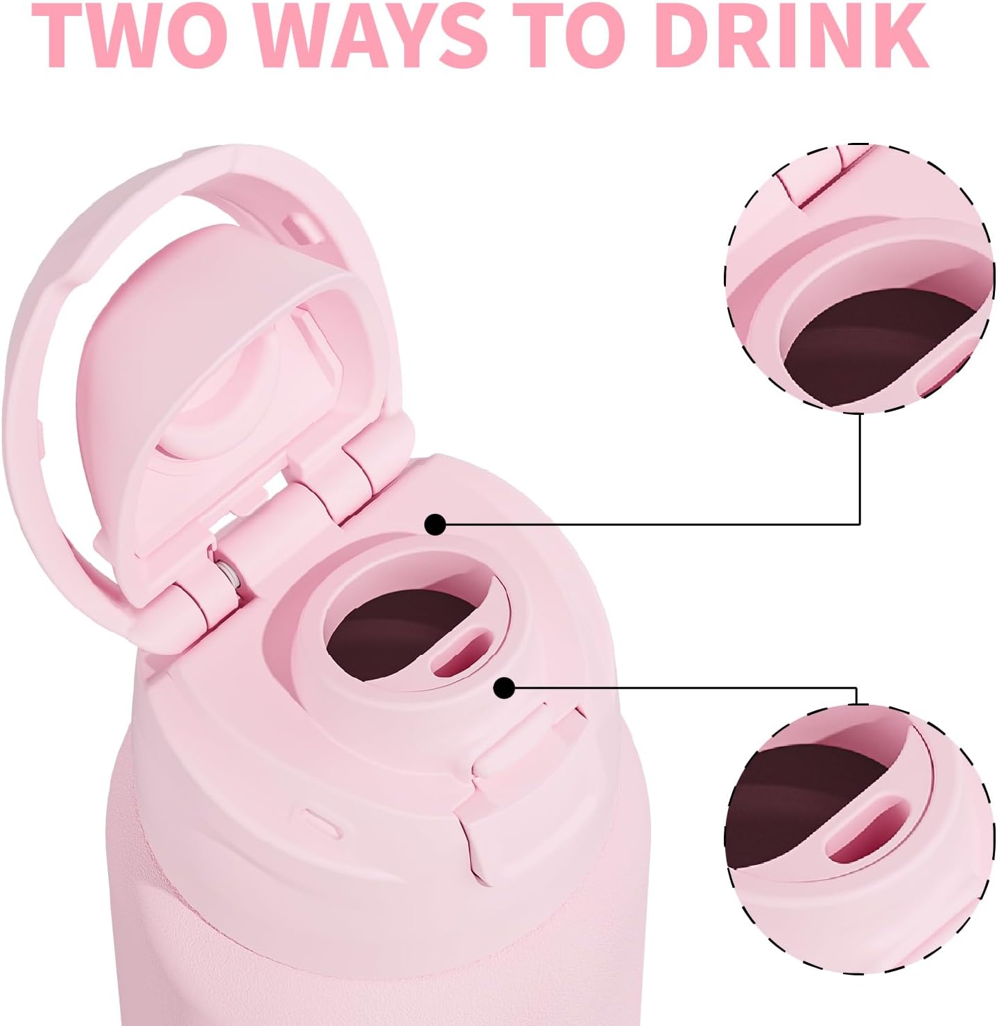 17 oz Insulated Tumbler with Straw & Carry Loop, Peach Blossom Embossed Design, Non-Slip Silicone Base, Vacuum-Insulated Stainless Steel Travel Mug, Leak-Proof & Portable