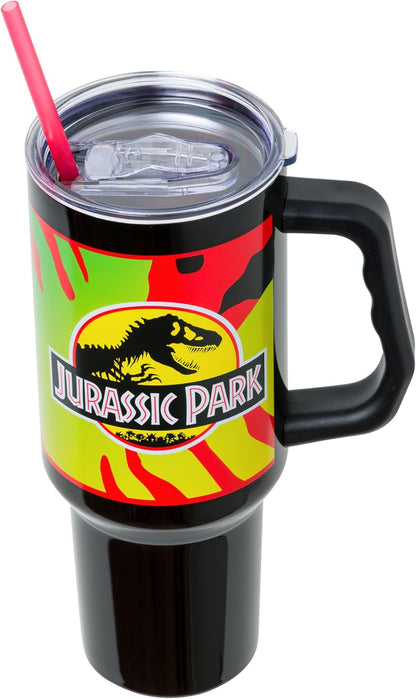 Batman I am Batman Quote, Stainless Steel Tumbler, 40oz | Includes Handle, Double Walled, Straw, Fits in Cup Holder, 1.18 Liters