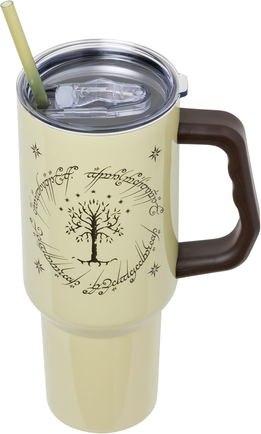 Batman I am Batman Quote, Stainless Steel Tumbler, 40oz | Includes Handle, Double Walled, Straw, Fits in Cup Holder, 1.18 Liters