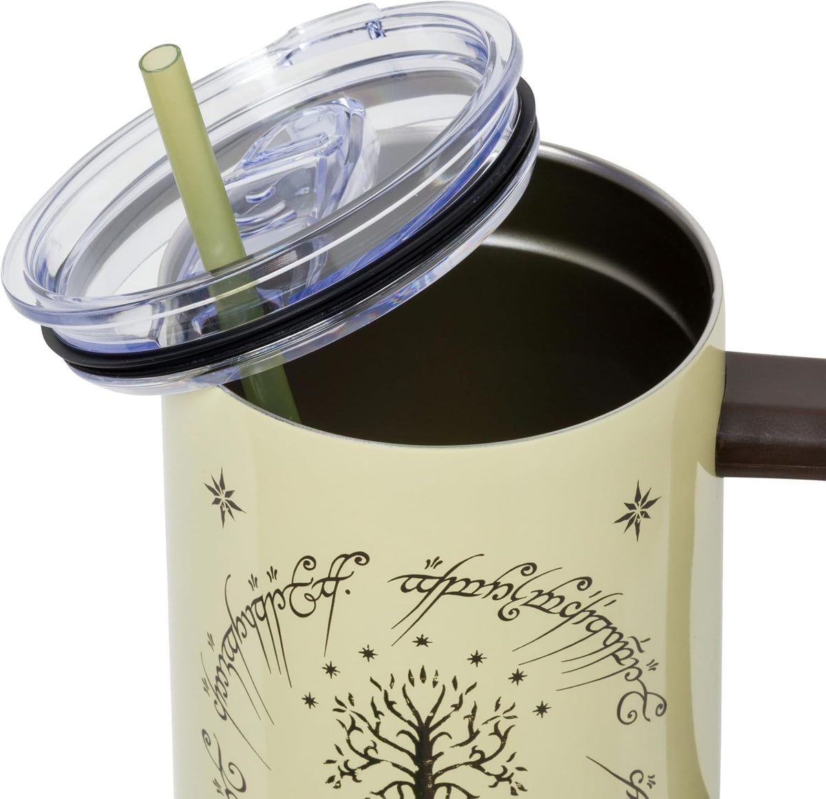 Batman I am Batman Quote, Stainless Steel Tumbler, 40oz | Includes Handle, Double Walled, Straw, Fits in Cup Holder, 1.18 Liters