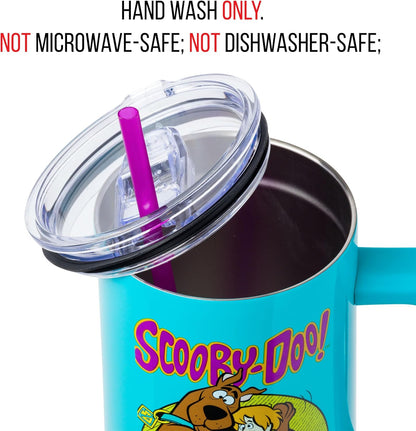 Batman I am Batman Quote, Stainless Steel Tumbler, 40oz | Includes Handle, Double Walled, Straw, Fits in Cup Holder, 1.18 Liters