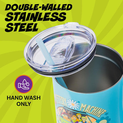 Batman I am Batman Quote, Stainless Steel Tumbler, 40oz | Includes Handle, Double Walled, Straw, Fits in Cup Holder, 1.18 Liters
