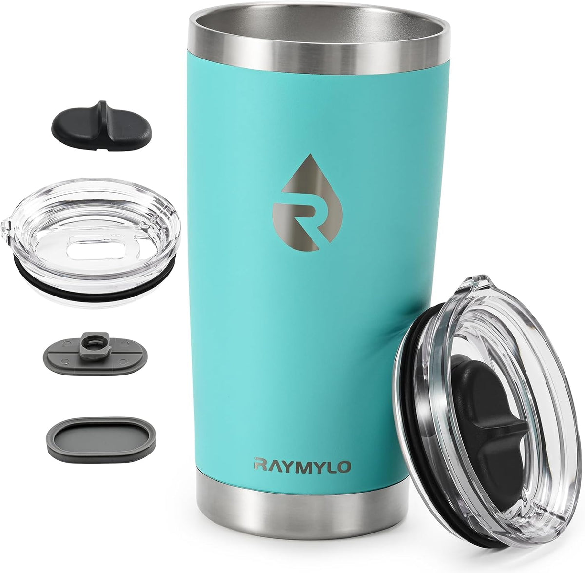 Travel Coffee Tumbler, Insulated Travel Coffee Mug Cup, 20oz | Detachable Lid for Thoroughly Clean, Cup Holder Friendly for Outdoor, Double-Wall Vacuum Insulation, Spill Proof & BPA Free
