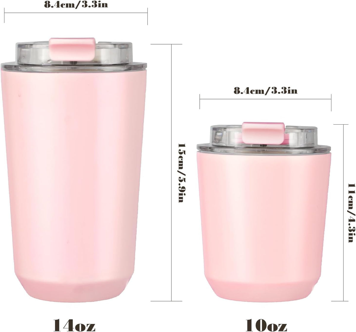 10 oz Insulated Stainless Steel Tumblers with Lid