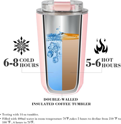 10 oz Insulated Stainless Steel Tumblers with Lid