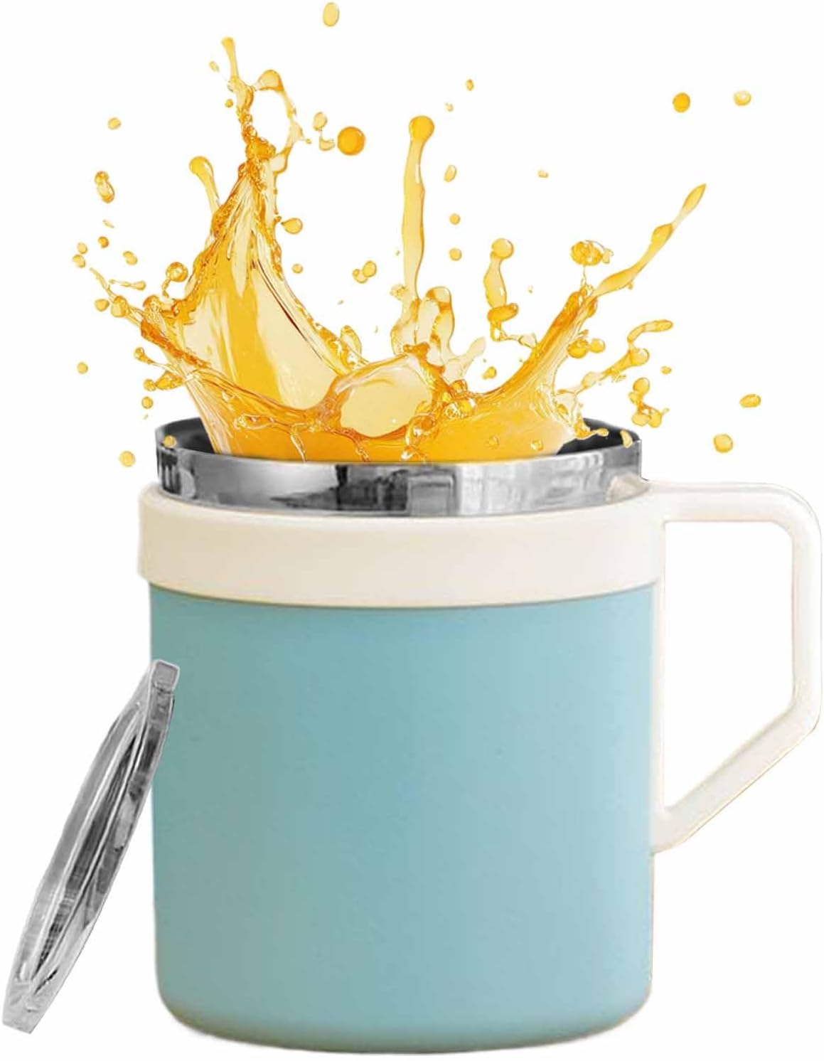 Tea Mugs Double-Walled Stainless Steel Drinkware | Coffee Travel Mug with Lid for Home Office Kitchen Bar Women Men Birthday Christmas