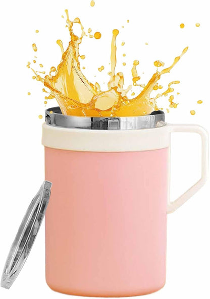 Tea Mugs Double-Walled Stainless Steel Drinkware | Coffee Travel Mug with Lid for Home Office Kitchen Bar Women Men Birthday Christmas