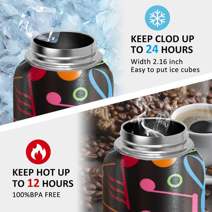 32oz Pickleball Water Bottle Insulated Vacuum Stainless Steel Tumbler Travel Mugs With Straw for Game Sport,Pickleball Accessories
