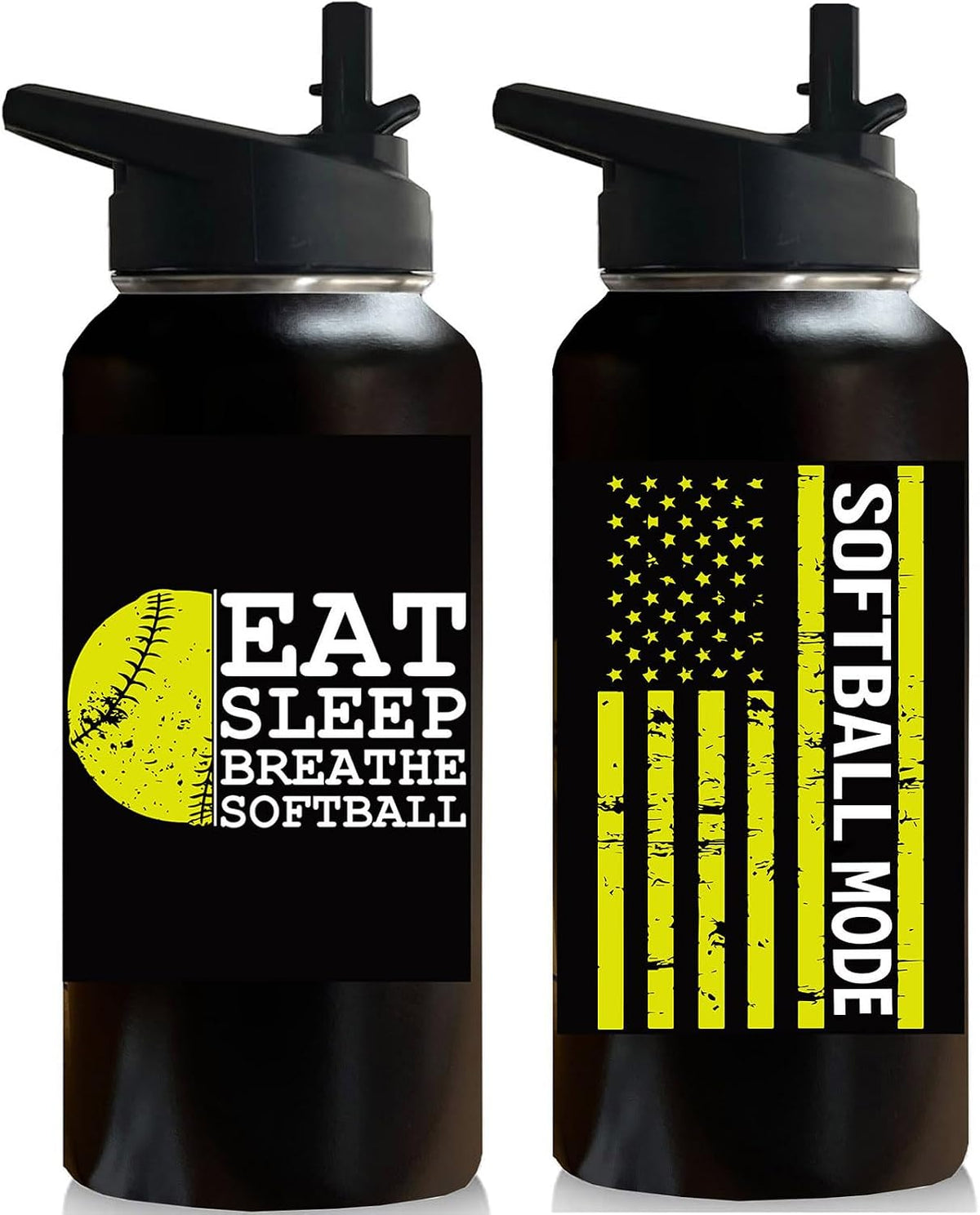 32oz Pickleball Water Bottle Insulated Vacuum Stainless Steel Tumbler Travel Mugs With Straw for Game Sport,Pickleball Accessories