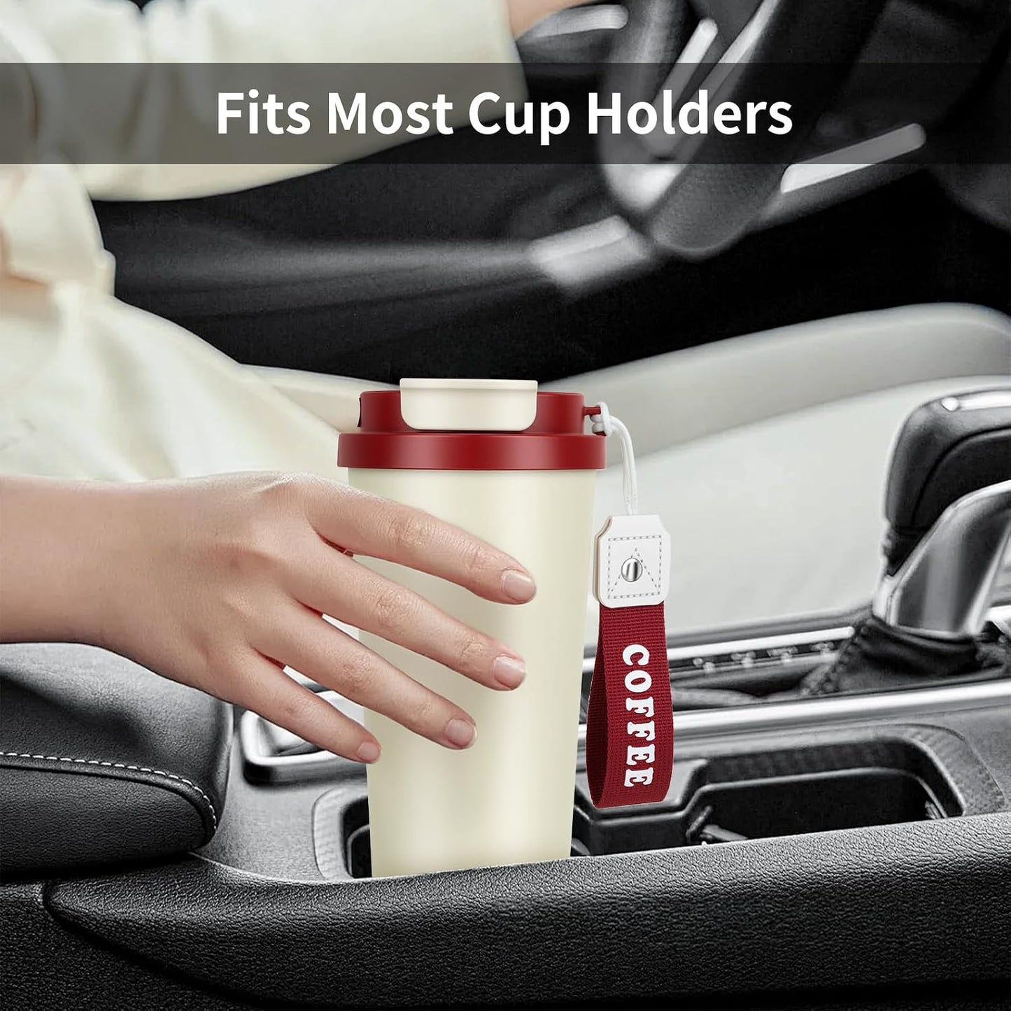 Stainless steel insulated Tumbler small and Portable leak-proof coffee mug 13oz sports water Bottle suitable for car cup holder BPA-free insulated water bottle for sports，school，travel，Black