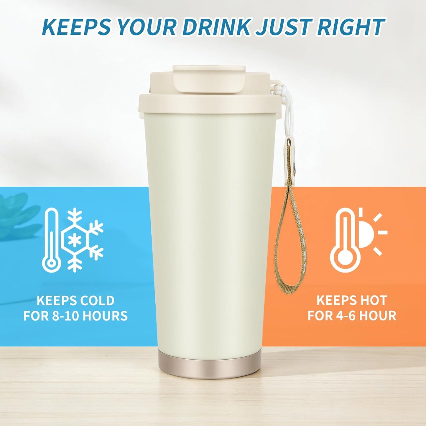 Stainless steel insulated Tumbler small and Portable leak-proof coffee mug 13oz sports water Bottle suitable for car cup holder BPA-free insulated water bottle for sports，school，travel，Black