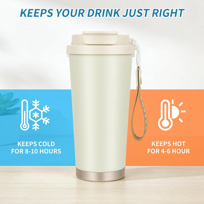Stainless steel insulated Tumbler small and Portable leak-proof coffee mug 13oz sports water Bottle suitable for car cup holder BPA-free insulated water bottle for sports，school，travel，Black