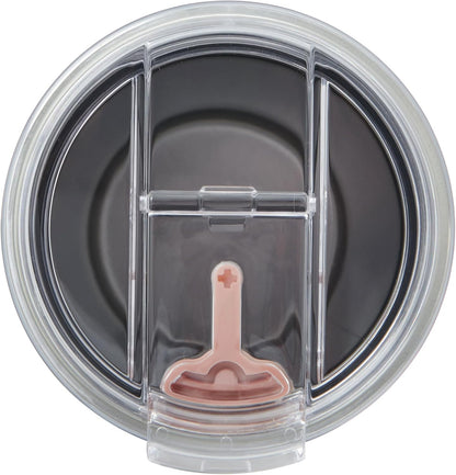 24oz Shasta Double Wall Vacuum Insulated Stainless Steel Tumbler with Easy to Clean Flip to Open Lid, Marshmallow