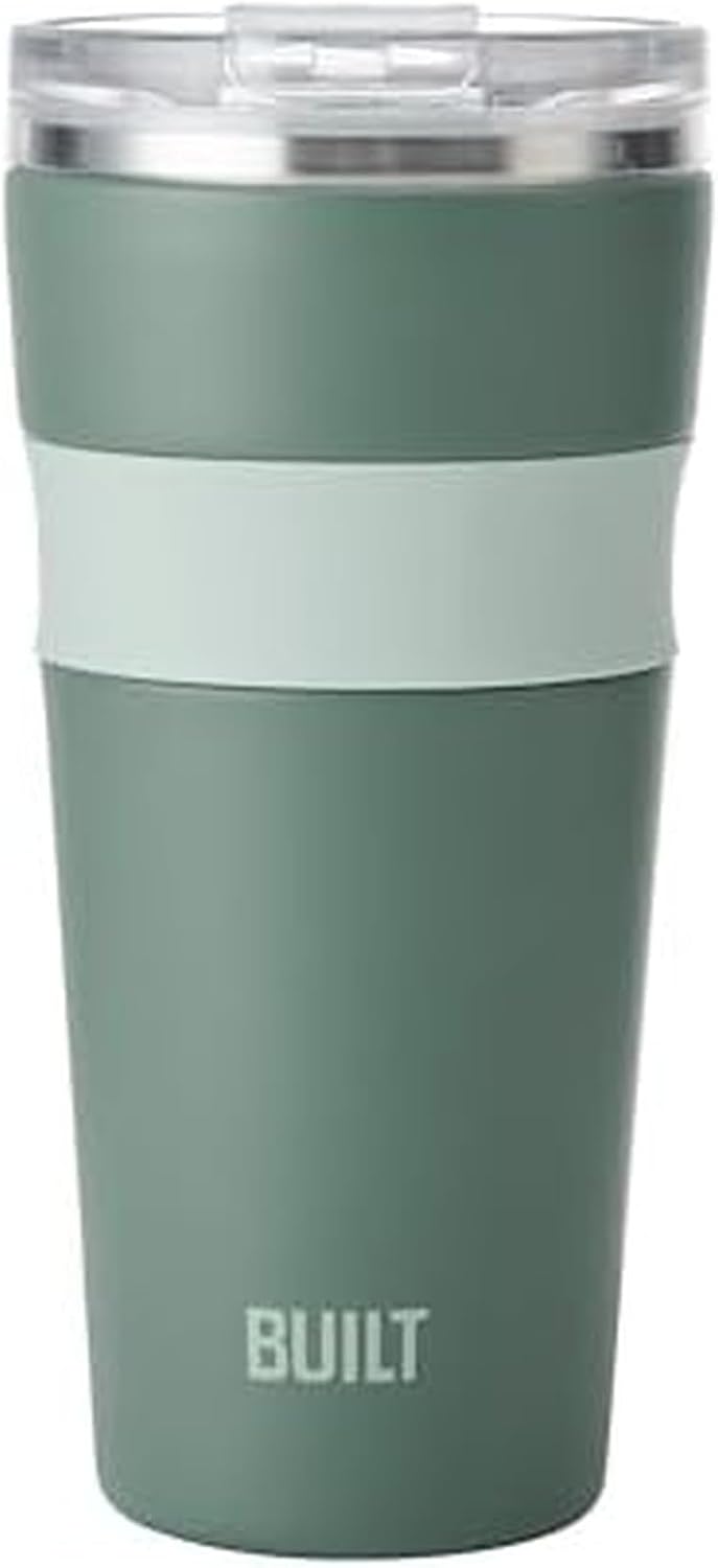 24oz Shasta Double Wall Vacuum Insulated Stainless Steel Tumbler with Easy to Clean Flip to Open Lid, Marshmallow