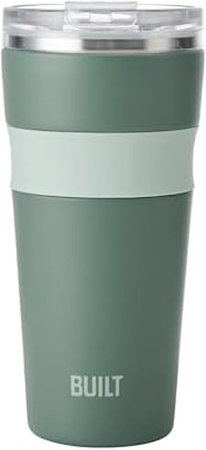 24oz Shasta Double Wall Vacuum Insulated Stainless Steel Tumbler with Easy to Clean Flip to Open Lid, Marshmallow