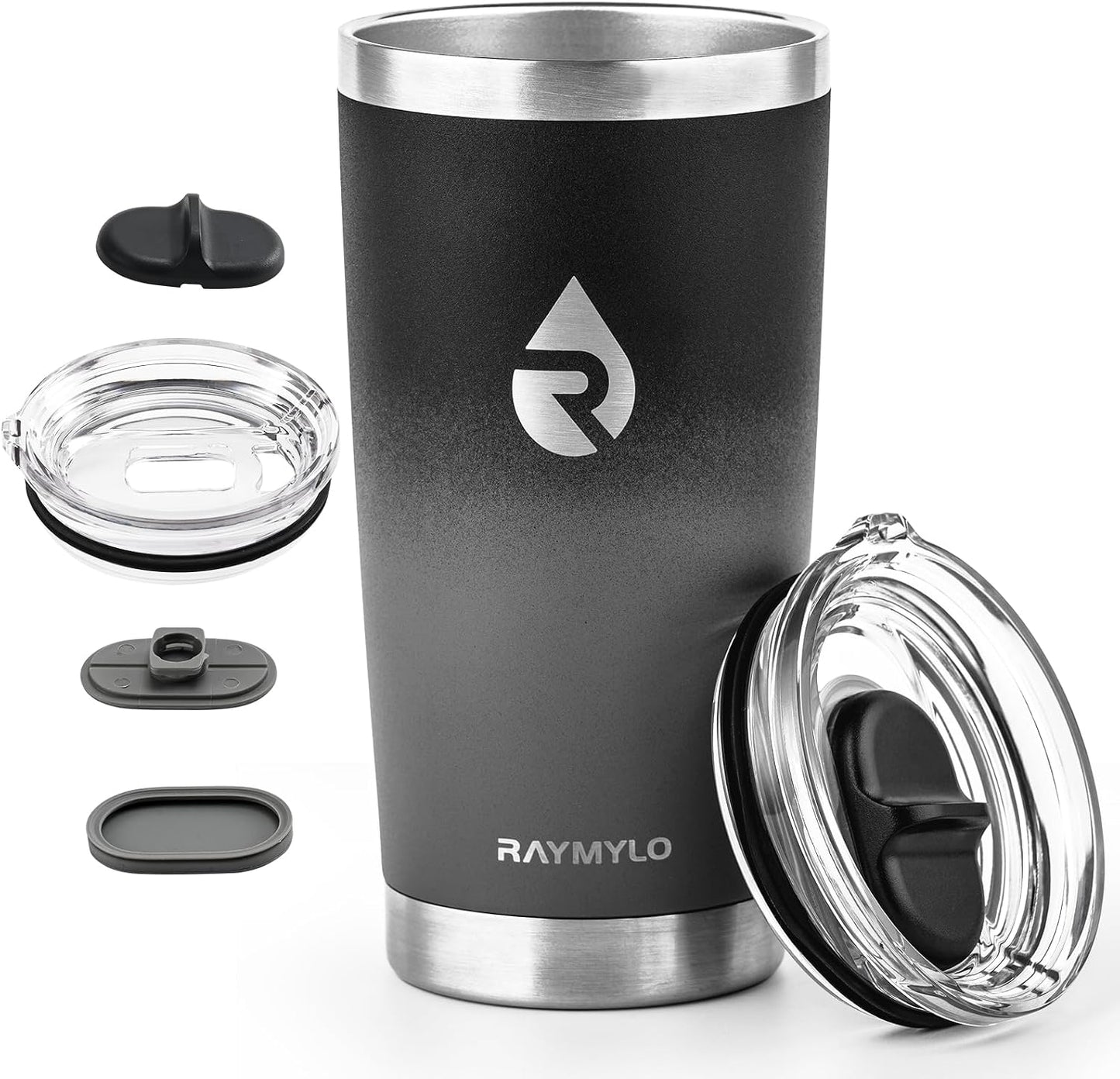 Travel Coffee Tumbler, Insulated Travel Coffee Mug Cup, 20oz | Detachable Lid for Thoroughly Clean, Cup Holder Friendly for Outdoor, Double-Wall Vacuum Insulation, Spill Proof & BPA Free