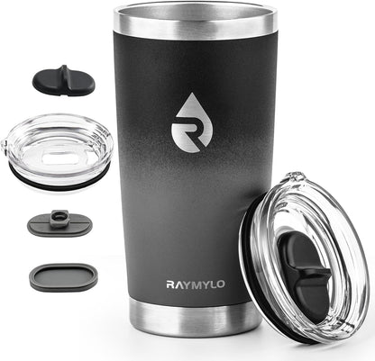 Travel Coffee Tumbler, Insulated Travel Coffee Mug Cup, 20oz | Detachable Lid for Thoroughly Clean, Cup Holder Friendly for Outdoor, Double-Wall Vacuum Insulation, Spill Proof & BPA Free