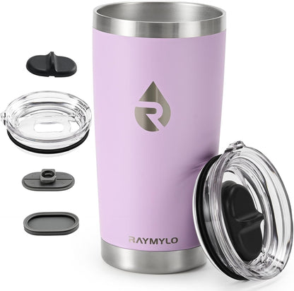 Travel Coffee Tumbler, Insulated Travel Coffee Mug Cup, 20oz | Detachable Lid for Thoroughly Clean, Cup Holder Friendly for Outdoor, Double-Wall Vacuum Insulation, Spill Proof & BPA Free