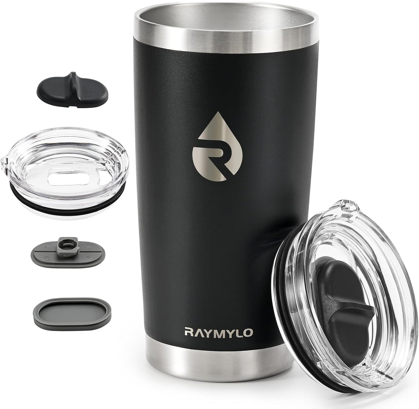 Travel Coffee Tumbler, Insulated Travel Coffee Mug Cup, 20oz | Detachable Lid for Thoroughly Clean, Cup Holder Friendly for Outdoor, Double-Wall Vacuum Insulation, Spill Proof & BPA Free