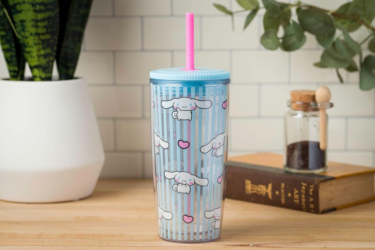 Sanrio Hello Kitty Milk Carton, Plastic Boba Tumbler, 24oz