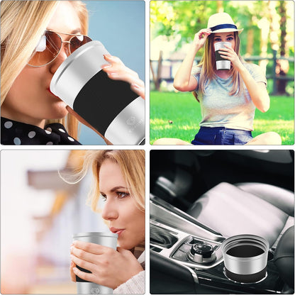 CS COSDDI 12 oz Coffee mug - Stainless Steel Coffee Cup with Leakproof Lid | Stainless Steel Double-wall insulation, 6-Hour Heat Retention, 360°Leak proof, BPA-free, Reusable And To Go Coffee Mug