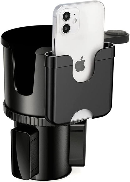 Cup Holder Expander, Adjustable Car Cup Holder for Car with Phone Holder, Automotive Cupholders for for Yeti, Hydro Flasks Bottle with Expandable Base, Cars Cupholder Insert