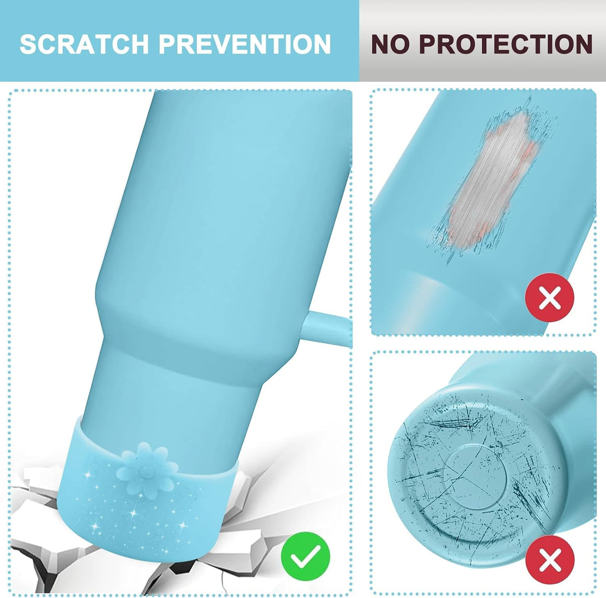 Flower Protective Silicone Boot for Stanley Cup 30/40 OZ