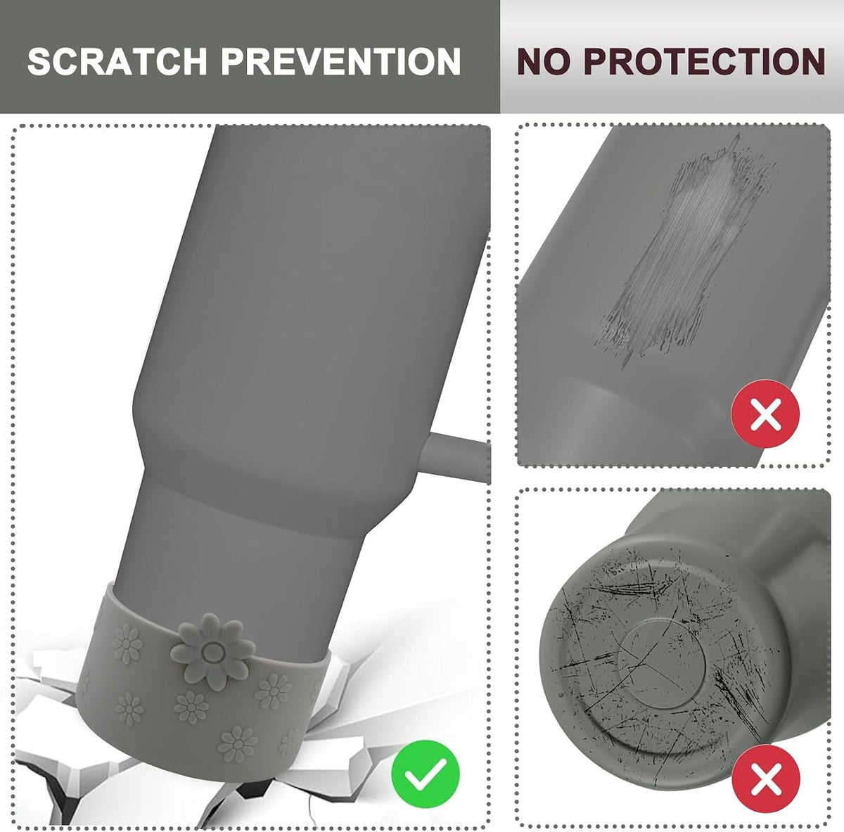Flower Protective Silicone Boot for Stanley Cup 30/40 OZ