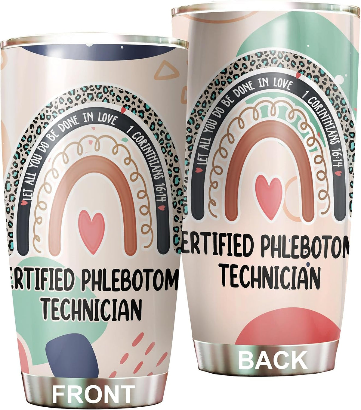Let All You Do Be Done In Love Postal Clerk Tumbler Stainless Steel 20oz, Office Gifts Women Men Work Friends Coworker, Driking Coffee Cup For Birthday Christmas - Colors O