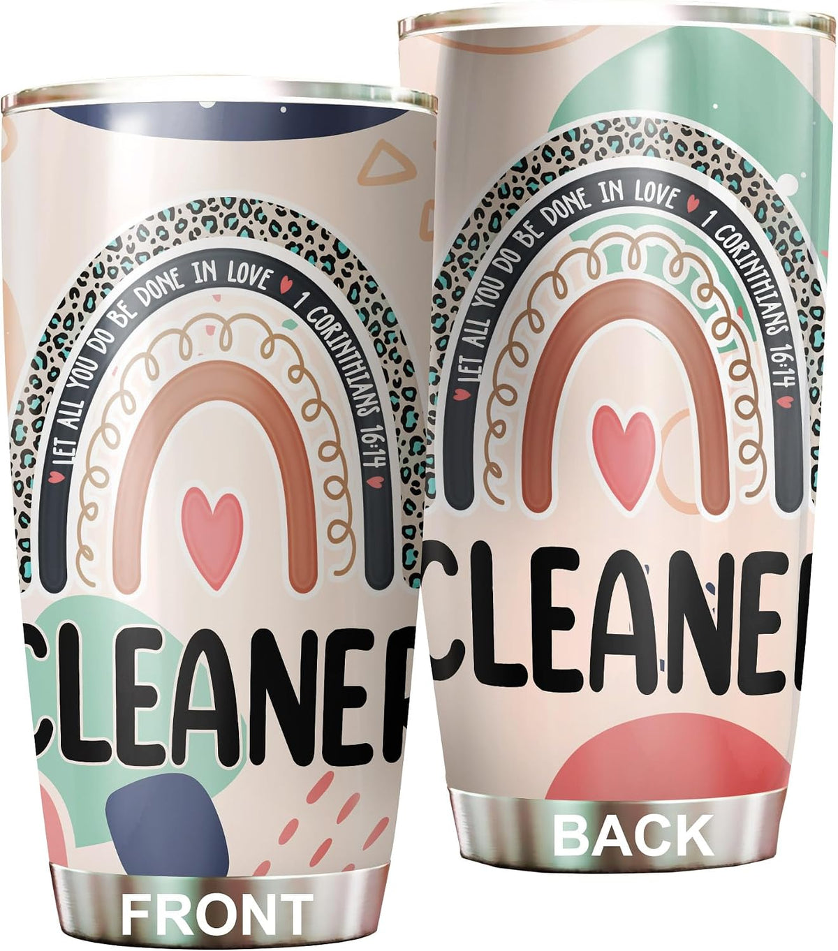 Let All You Do Be Done In Love Postal Clerk Tumbler Stainless Steel 20oz, Office Gifts Women Men Work Friends Coworker, Driking Coffee Cup For Birthday Christmas - Colors O