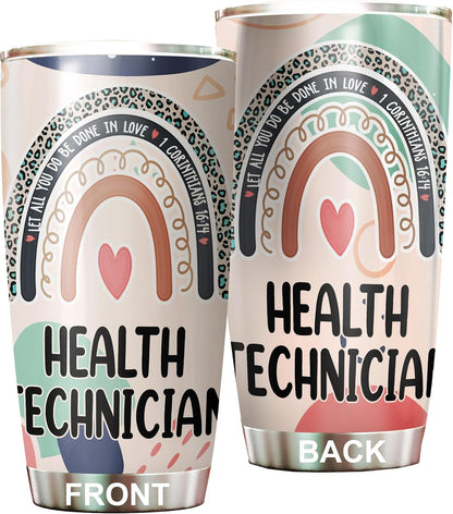 Let All You Do Be Done In Love Postal Clerk Tumbler Stainless Steel 20oz, Office Gifts Women Men Work Friends Coworker, Driking Coffee Cup For Birthday Christmas - Colors O