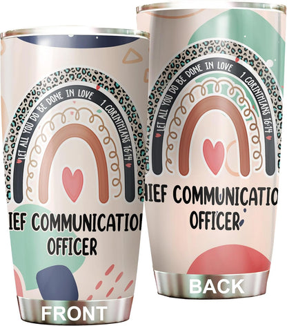 Let All You Do Be Done In Love Postal Clerk Tumbler Stainless Steel 20oz, Office Gifts Women Men Work Friends Coworker, Driking Coffee Cup For Birthday Christmas - Colors H