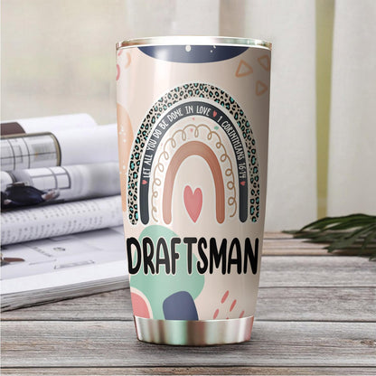 Let All You Do Be Done In Love Postal Clerk Tumbler Stainless Steel 20oz, Office Gifts Women Men Work Friends Coworker, Driking Coffee Cup For Birthday Christmas - Colors H