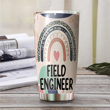 Let All You Do Be Done In Love Postal Clerk Tumbler Stainless Steel 20oz, Office Gifts Women Men Work Friends Coworker, Driking Coffee Cup For Birthday Christmas - Colors H