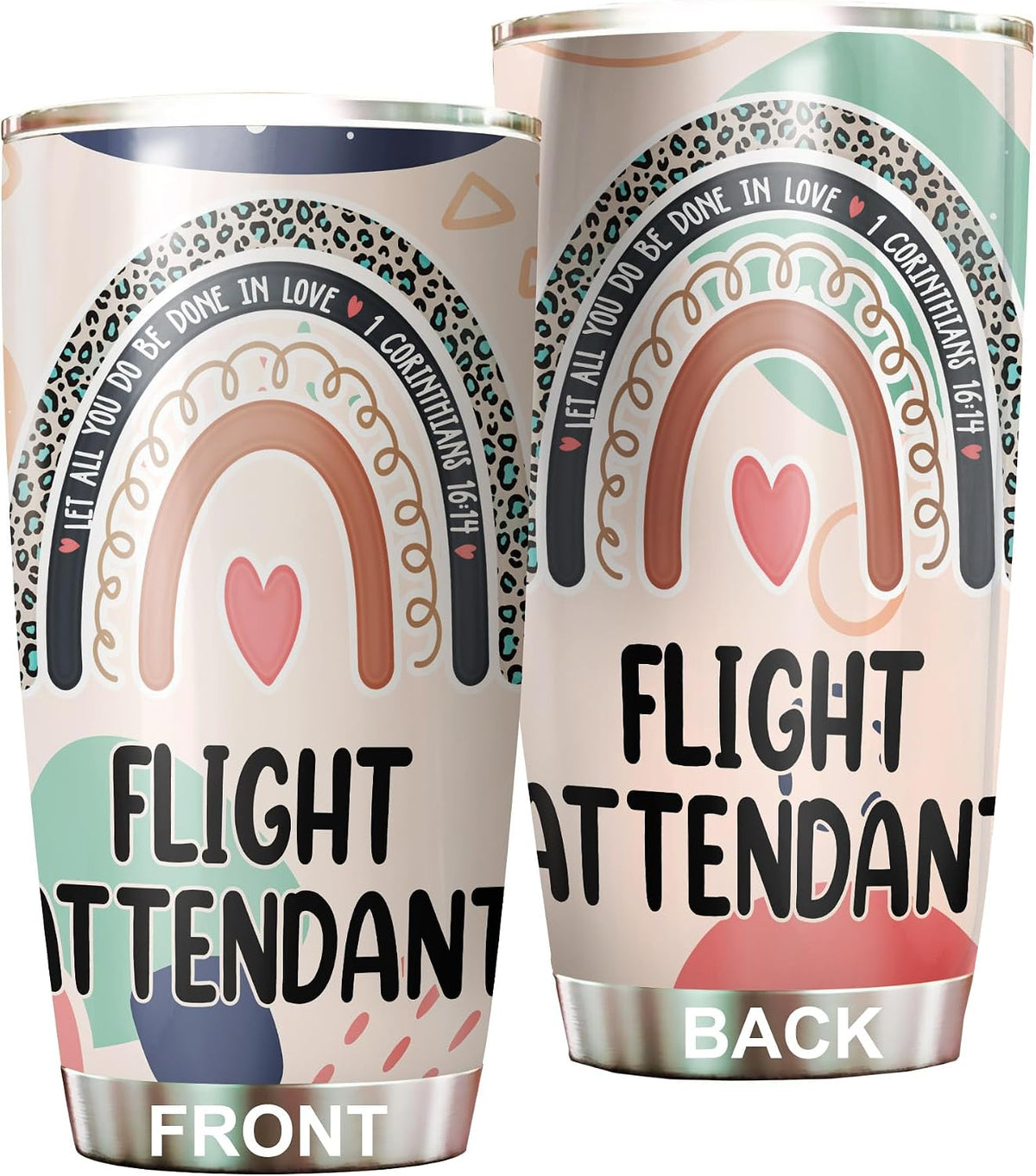 Let All You Do Be Done In Love Postal Clerk Tumbler Stainless Steel 20oz, Office Gifts Women Men Work Friends Coworker, Driking Coffee Cup For Birthday Christmas - Colors H