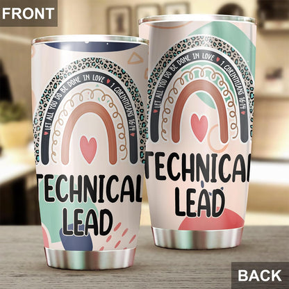 Let All You Do Be Done In Love Postal Clerk Tumbler Stainless Steel 20oz, Office Gifts Women Men Work Friends Coworker, Driking Coffee Cup For Birthday Christmas - Colors H