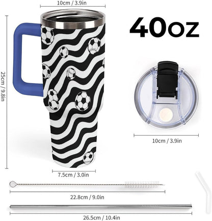 Leakproof Tumbler Vacuum Sealed Car Holder Friendly For Travel Simple Minimalist White Poppy Flower Pattern Coffee Mug Light Rose Red-style-27 - Colors A